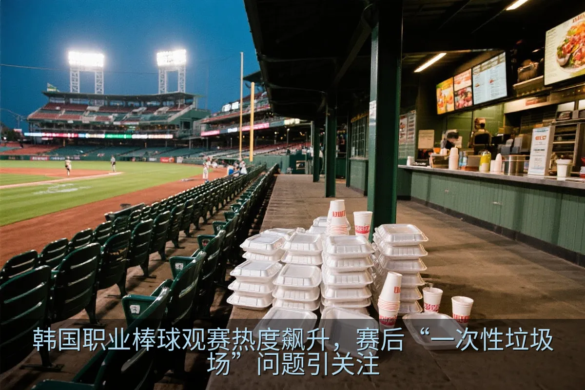 韩国职业棒球观赛热度飙升，赛后“一次性垃圾场”问题引关注